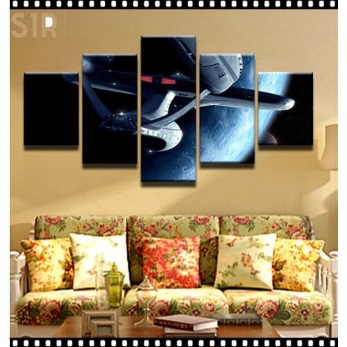Wall Painting Canvas Printing HD Classic Movie Animation 5 Panel Home Decoration Template Living Room Poster Anime Decor Hero