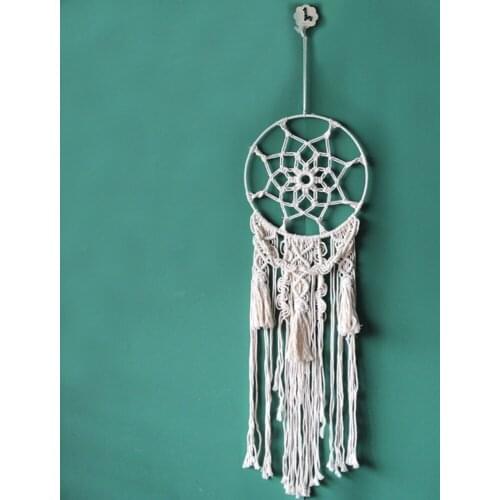 Nordic Style Handmade Cotton Tassel Wall Hanging Tapestry Home Living Room Bedroom Background Wall Decoration Handicrafts