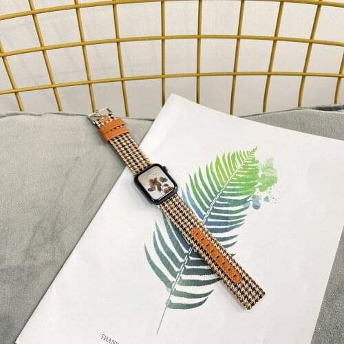 Newest womens Leather Loop for Apple Watch Band 40mm 44mm Strap series 6 5 4 2 1 se for iwatch 38mm 42mm