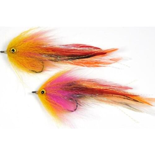 Feather Sharp Hook Trout Salmon Steelhead Pike Streamer Fly Fishing Flies Tool