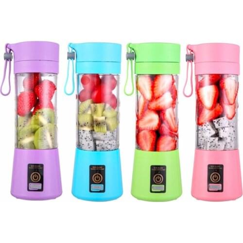 Portable Mixer Multifunctional USB Electric Blender Food Smoothie Maker Blender Stirring Rechargeable 6-leaf Fruit Juicer Cup
