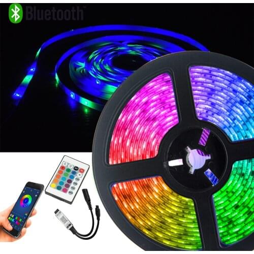 RGB 2835 LED para dormitorio, cocina, decoración del hogar 49.2ft about(15M) , control por la App mediante Bluetooth