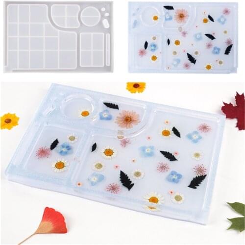DIY Crystal Epoxy Resin Mold Reel Cigarette Cigarette Pan Makeup Pan Silicone Mold For Resin