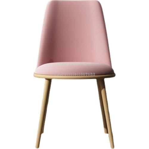 Nordic Net Red Chair Family Bedroom Desk Stool Simple Dressing Table Makeup Chair Leisure Back Dining Chair