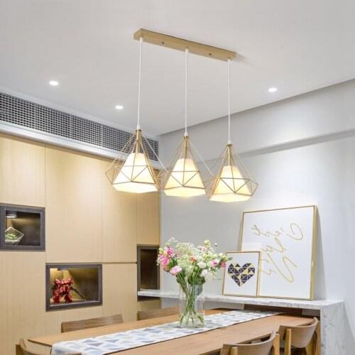 New Modern Led Pendant Light Simplicity Dining E27 Led Lamp for Coffee Bar Nordic Iron Lamp shade Indoor Lighting pendent light
