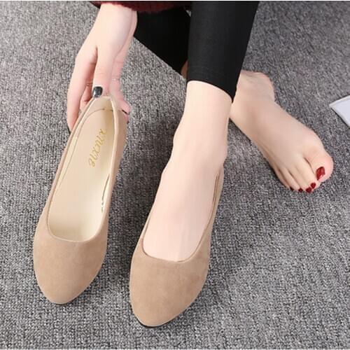 2017 Fashion Flat Shoes Women Slip On Flat Shoe Round Toe Daily Casual Ladies Womens Shoes Plus Size For Female 866050