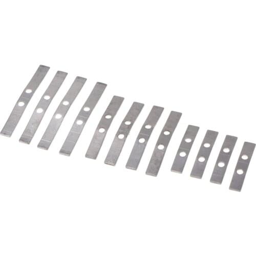 12pcs Metal Leaf Spring Damping Sheet Replacement Parts for WPL B14 B24 B16 B36 C14 C24 C34 Military Truck