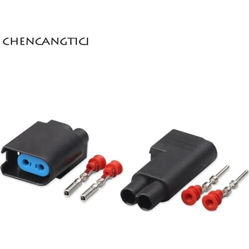 5 Sets 2 Pin Way Wheel ABS Sensor Connector Automotive Motor Car Engine Lamp Male Female Socket Plug For Cars DJ7022Q-1.5-11