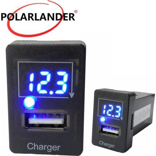 5V 2.1A USB Interface Socket Car Charger LED light Adapter for Mazda Socket Dashboard