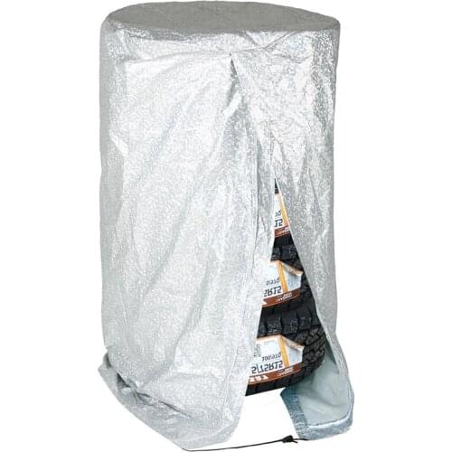 Aluminum Film Tire Covers 24" Spare Wheel Tyre Sun Protector Wheels Storage Bag Tote Weatherproof Dustproof Space Saver