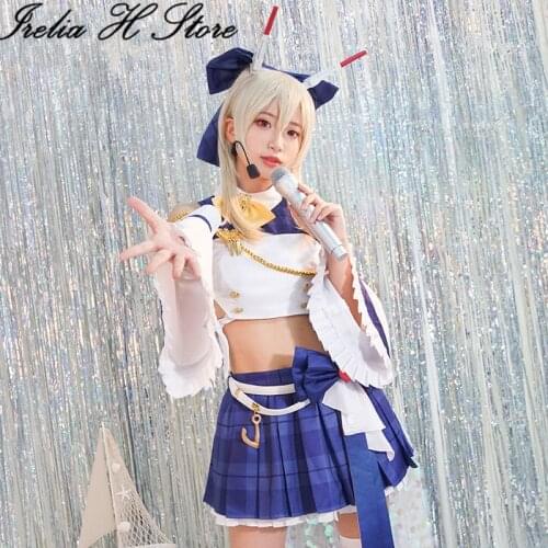 Ayanami Azur Lane Cosplay Idol Ayanami Cosplay costume idol set tupe top skirt