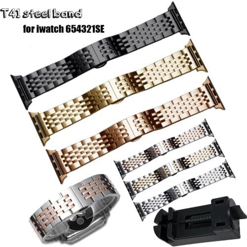 Metal Band For Apple Watch 6 5 4 3 2 1 42mm 38mm 40mm 44mm Stainless Steel Watchband Bracelet for iWatch Strap Accessories