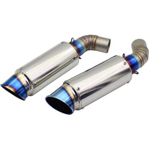 For DUCATI 796 795 696 1100 Exhaust Slip On DB Killer Muffler Pipe System Motorbike Mid Link Tube Tailpipes Escape Moto