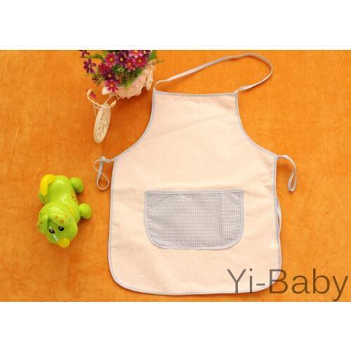 12PCS/Set YB0034-02 Childrens apron Waterproof apron Children kitchen apron Check pattern aporn, Free shipping