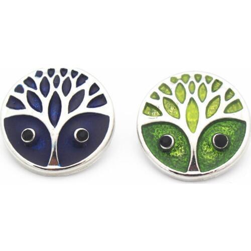 Hot selling 20/lot life tree Snap Buttons 18mm/20mm Snap Jewelry fit Snap Bracelet Bangle Necklaces
