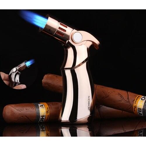 Jobon Four Fire Straight Into The Spray Gun Lighter Desktop Welding Torch Metal Igniter Outdoor Camping Barbecue Windproof