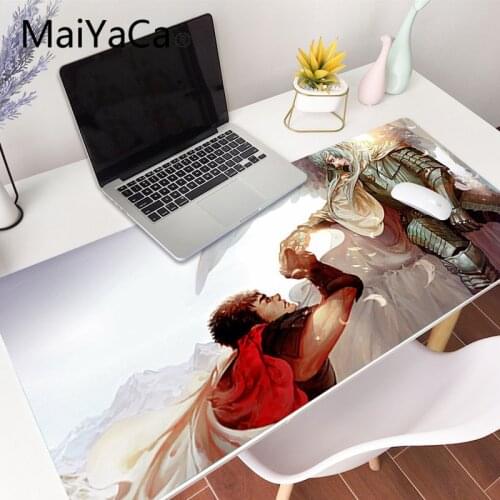 MaiYaCa New Design Berserk gamer play mats Mousepad Gaming Mouse Pad Large Deak Mat 700x300mm for overwatch/cs go
