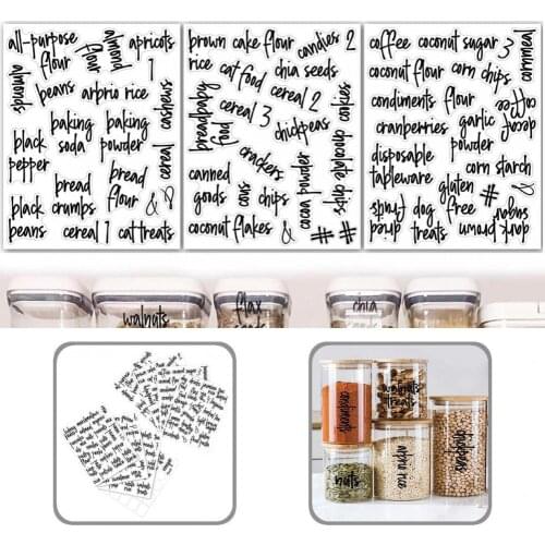 Multi-purpose Oil-proof Waterproof Food Labels Stickers for Kitchen