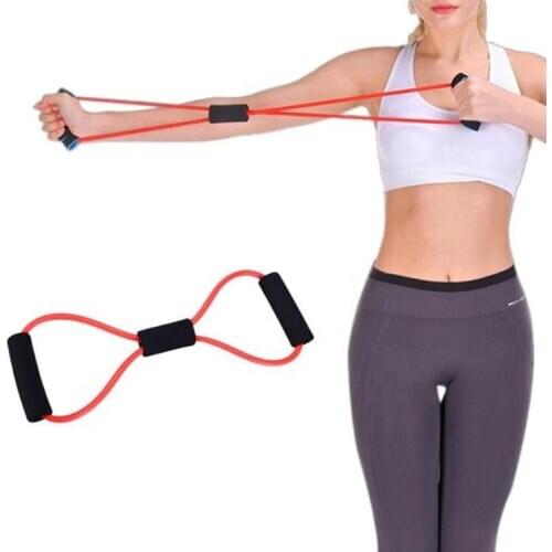 Custom Fitness Tension Rope Bodybuilding Pull Rope Gym Yoga Pilates Fitness Belt Resistance Band Natural Rubber 100 Pcs Avaiabl