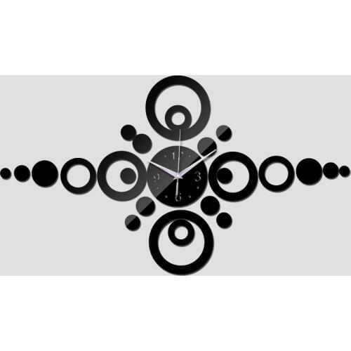 New limited time-limited with wall clock living room quartz multi-piece set watch mirror 3d crystal clocks american style