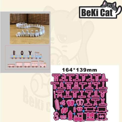 Cute train cutting die file Original Stencils for DIY Scrapbooking photo album Decorative DIY Paper Cards