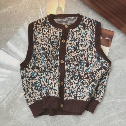 2021 Autumn Women Solid All-match Outerwear Sweater Female Knitted V-Neck Sleeveless Poullover Ladies Elegant Solid Tops H571