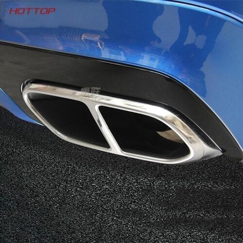FIT For Volvo XC60 2018 2019 car Styling cover muffler exterior end pipe outlet dedicate stainless steel exhaust tip tail