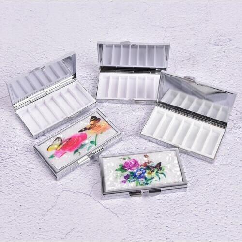 Portable 7 Grid Folding Pill Case Container For Medicines Pill Cutter Splitters Pastilleros Pildoras EstucheOrganizer Pill Box