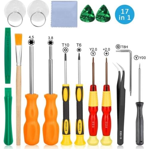 17 in 1 Professional Security Game Bit Repair Tools Screwdriver Kit Set for Nintendo Switch 3DS 2DS Wii Gamecube Droppshipping