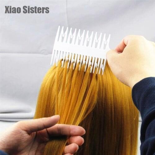 1/2/3pcs Professional Plastic One-way Weave Highlighting Foiling Hair Comb Salon Tool Hair Dye Comb Sectioning Highlight Comb