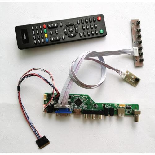 For HSD101PFW2/HSD101PFW3/HSD101PFW4 10.1" 1024*600 VGA USB RF Remote notebook PC WLED LVDS 40-Pin LCD controller board kit