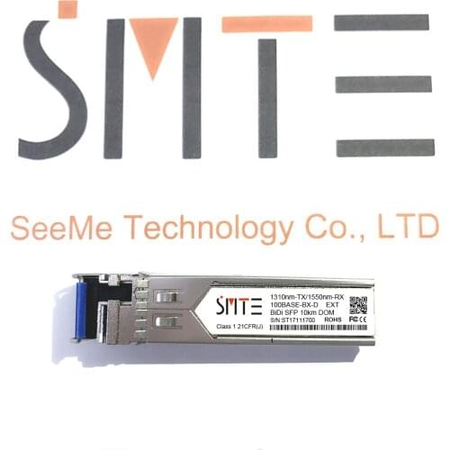 Compatible with ONS-SE-100-BX10U 100BASE-BX-D BiDi SFP TX1310nm/RX1550nm 10km EXT DDM Transceiver module SFP
