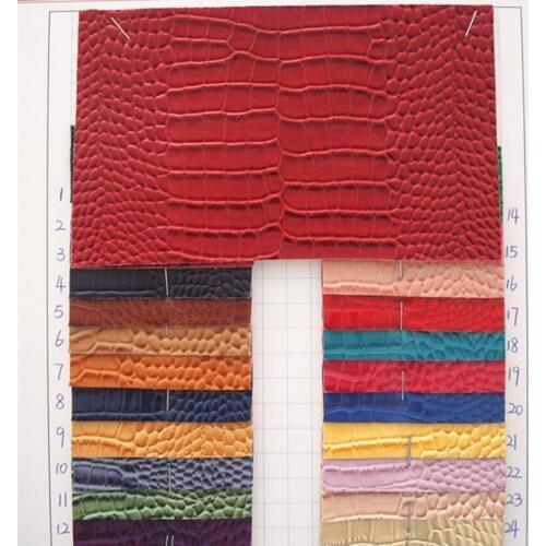 1.2mm thick / fabrics upholstery textiles/ bag artificial crocodile leather/ high quality synthetic PU leather/ free shipping