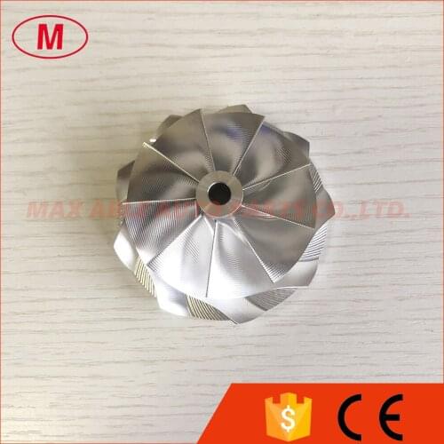 G25-660 54.28/67.40mm 9+0 Blades point milling turbo aluminum 2618/Milling/billet compressor wheel for 858161-5003S/877895-5002S
