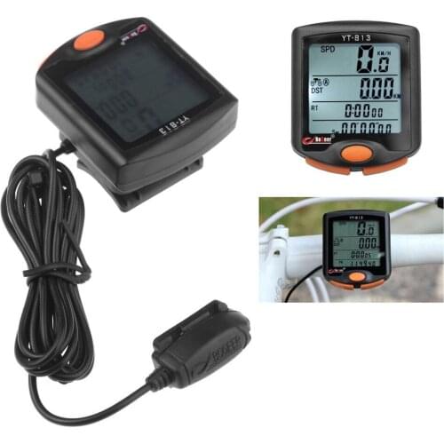 BoGeer Bike Digital Computer Waterproof Night Backlit Outdoor Sports Imported Sensors Bicycle Speedometer Bicicleta YT-813