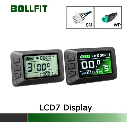 KT Ebike Display LCD7 LCD7C TFT 36V 48V Electric Bicycle Panel LCD Display Smart Control Ebike LCD Display with USB