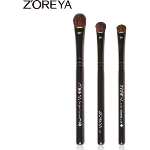 Zoreya Black Animal Pony Hair Eye Shadow Makeup Brushes Large Small Eye Brow Make Up Brush CosmeticTBeauty Kit Tools Wholesale