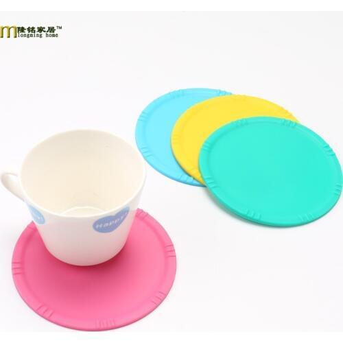 1PC silicone dining table placemats coaster coffee cups drink kitchen accessories mat cup bar mug placemats coaster mats LB 320