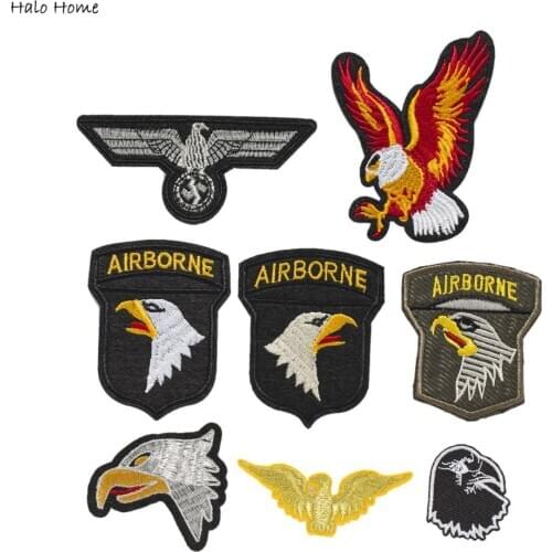 1pcs Eagle Series Embroidered Patches Sew Applique Stickers Badge Accessories Decoration Jeans Clothing Handbag DIY