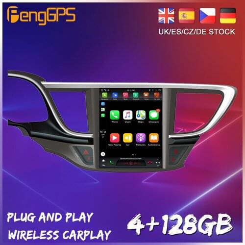 128G Tesla Style Screen For Buick Hideo 2015 + Car Radio Multimedia Video Player Navigation GPS Android 9.0 No 2 din 2 Din Dvd