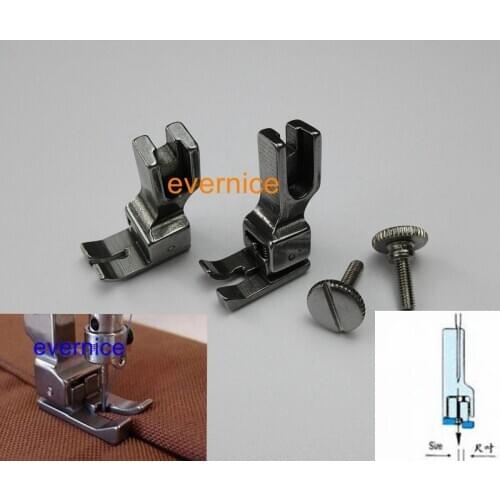 2 LEFT & RIGHT SIDE EDGE GUIDE COMPENSATING FOOT for SINGER BROTHER CONSEW JUKI