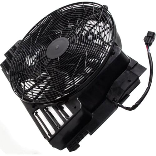 A/C AC Radiator Condenser Thermo Fan for BMW E53 X5 M54 M62 N62 00-06 5 Blades