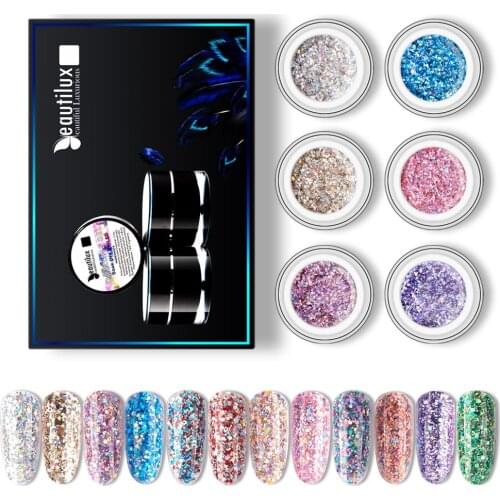 Beautilux Glitter Gel Polish For Nails