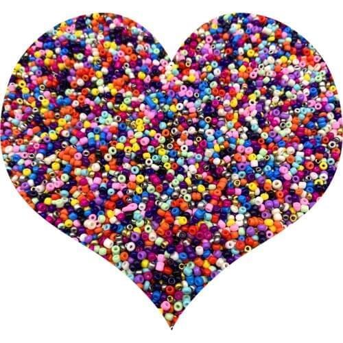 NEW 2-3-4MM 1000-500-200pcs Size Glass With Seed Spacer beads Jewelry Making Fitting Mixing