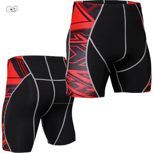 3D Print Quick Dry Gym Sports Leggings Crossfit Mens Shorts Soccer Undercover Jogging Compression Tights Running Shorts Elastic
