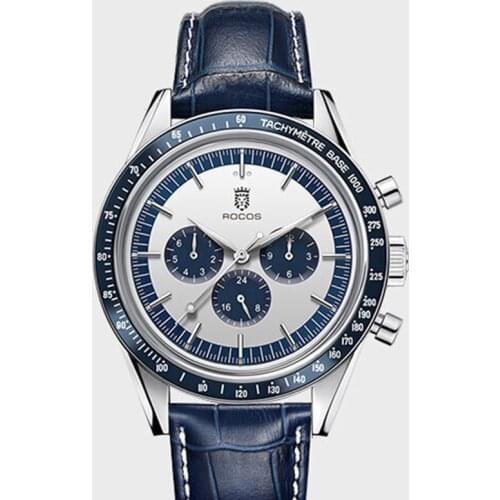 Men luxury watch,mens automatic watches ROCOS man self wind mechanical wristwatch 50m waterproof reloj hombre month week 24 hour