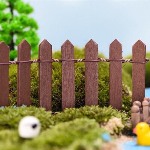 90cm Handmade Wood Fence Miniature Garden Home Houses Decoration Mini Craft Micro Landscaping Decor DIY Accessories
