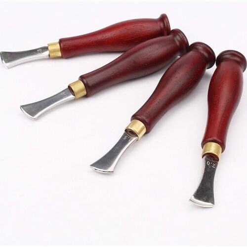 Mahogany Handmade DIY Crimper Light Round Crimper Leather Crimper DIY Leather Tool