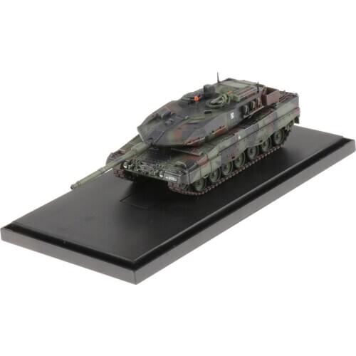 Diecast Heavy Duty Alloy 1:72 Modern 4D Tank Netherlands Leopard 2 A6NL Battle Armor Model Collectibles With Storage Cover