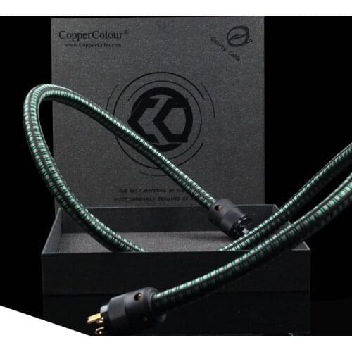 Copper Colour CC FOND audiophile power cable AU/AR/US/EURO Schuko Plug freeze Hi-Fi powercord with OCC gold-plating power pl